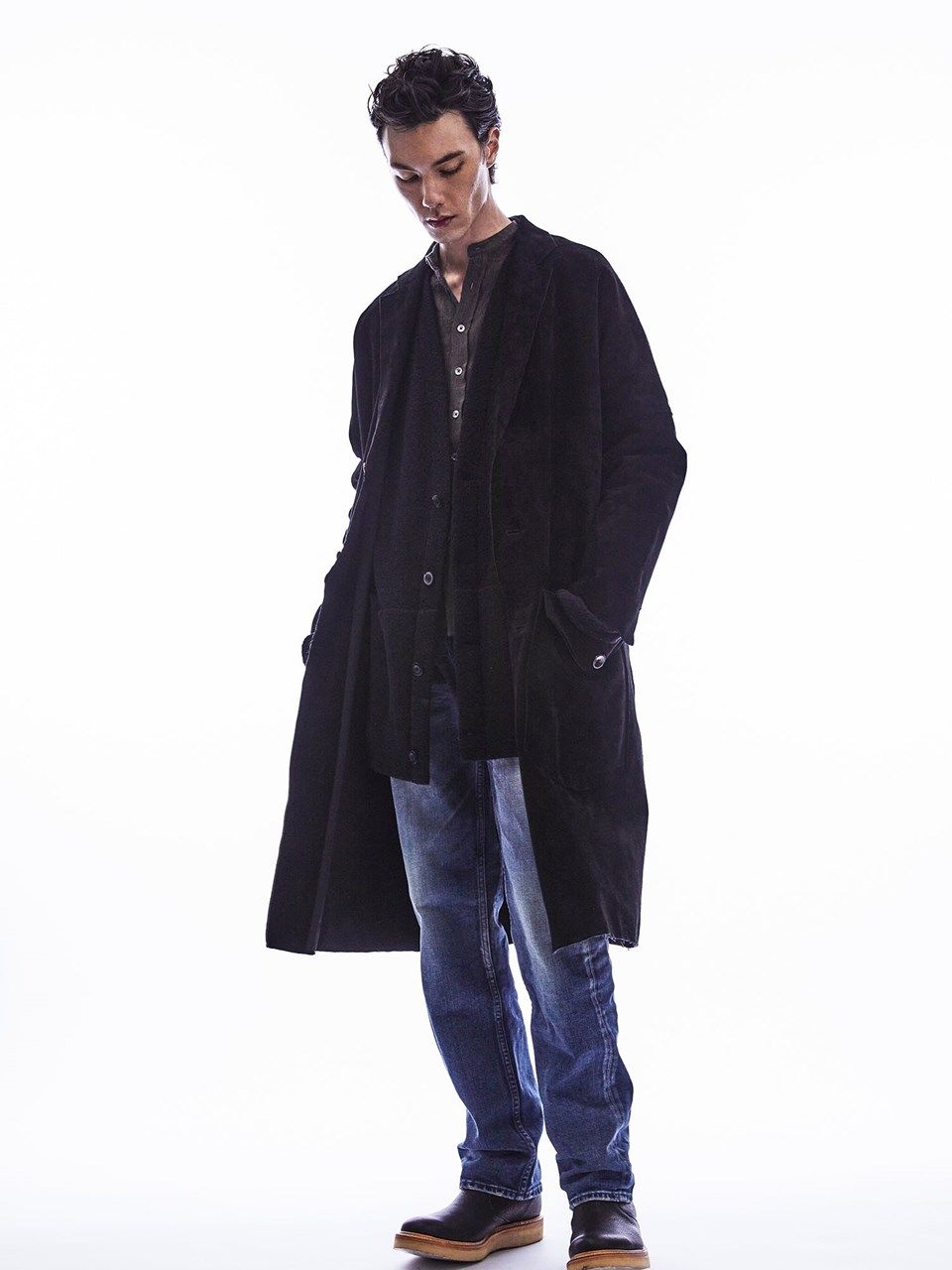 12.5oz Organic Cotton Stretch Denim Regular Straight Jeans / 12.5oz オーガニックコットン ストレッチデニム レギュラーストレート  / 1977 / インディゴUSED