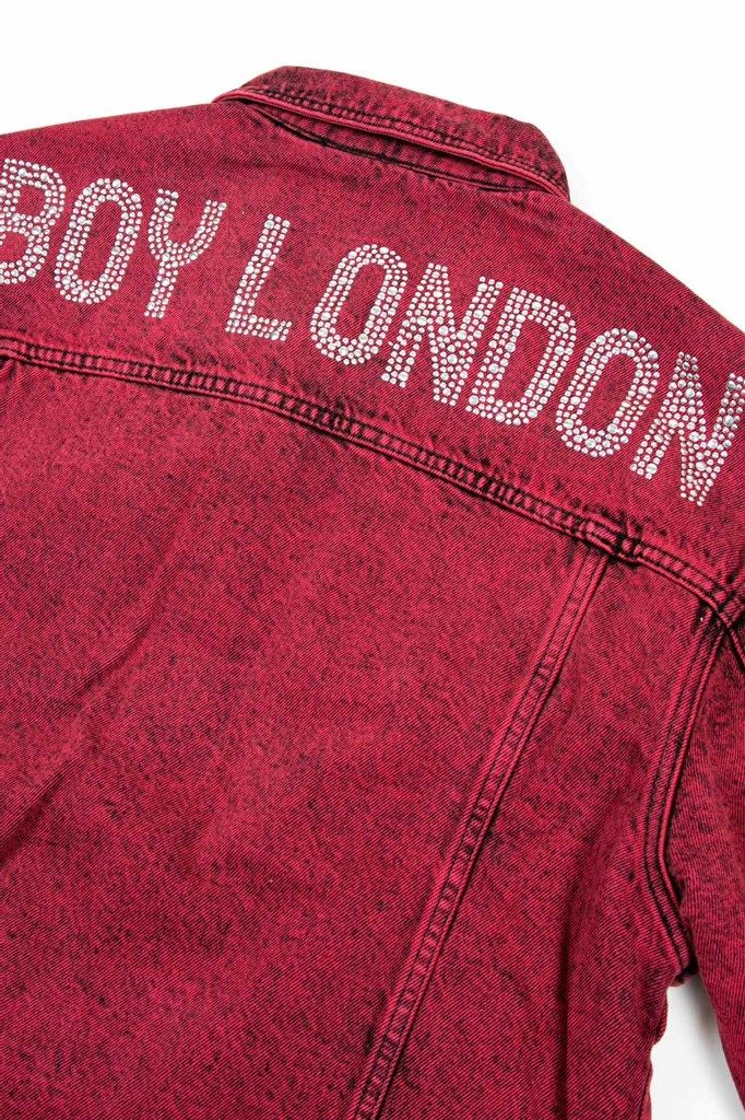 ピグメントダイ デニムジャケット / グリーン 【BOY LONDON】