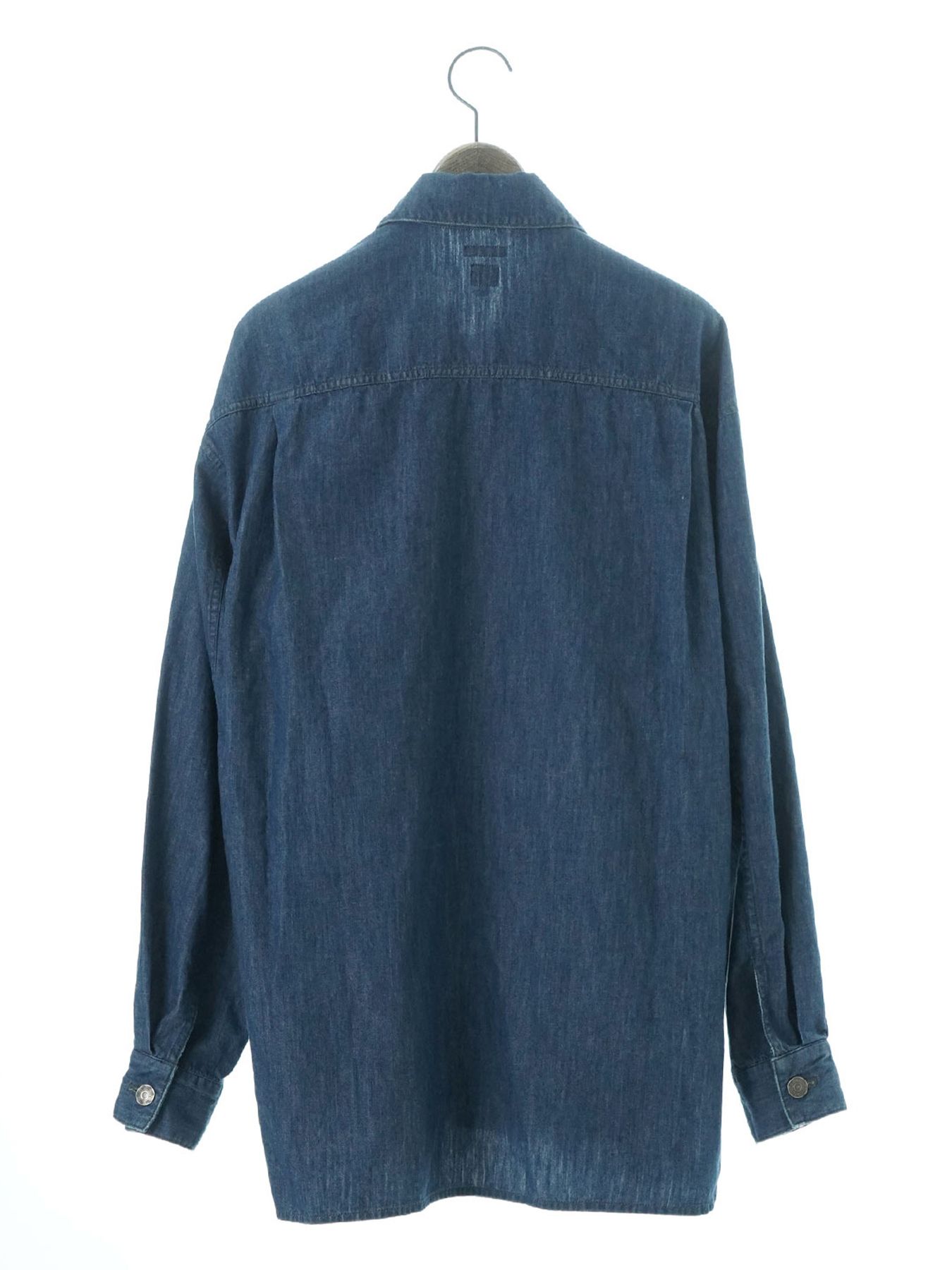【予約品 10月26日(日) 締切】90sDENIMSHIRTS used / ユーズドデニムオーバーシャツ / INDIGO×NAVY