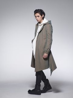 《予約品》 FlareHoodieCoat / フレアフードコート / カーキ 【kiryuyrik】 8月以降入荷予定