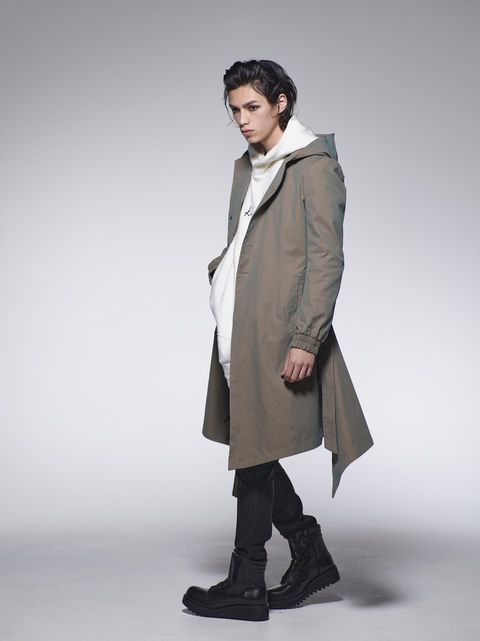《予約品》 FlareHoodieCoat / フレアフードコート / カーキ 【kiryuyrik】 8月以降入荷予定