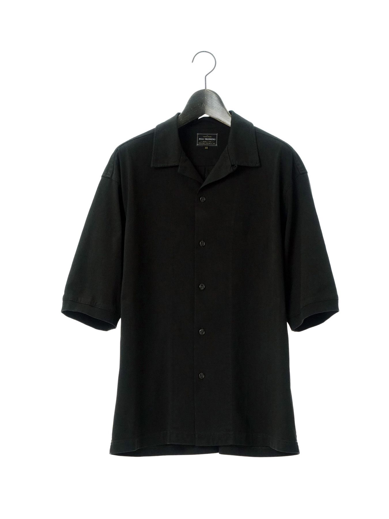 【予約品 2月1日(日) 締切】CUTSHIRTS / オープンカラーシャツ / スミクロ