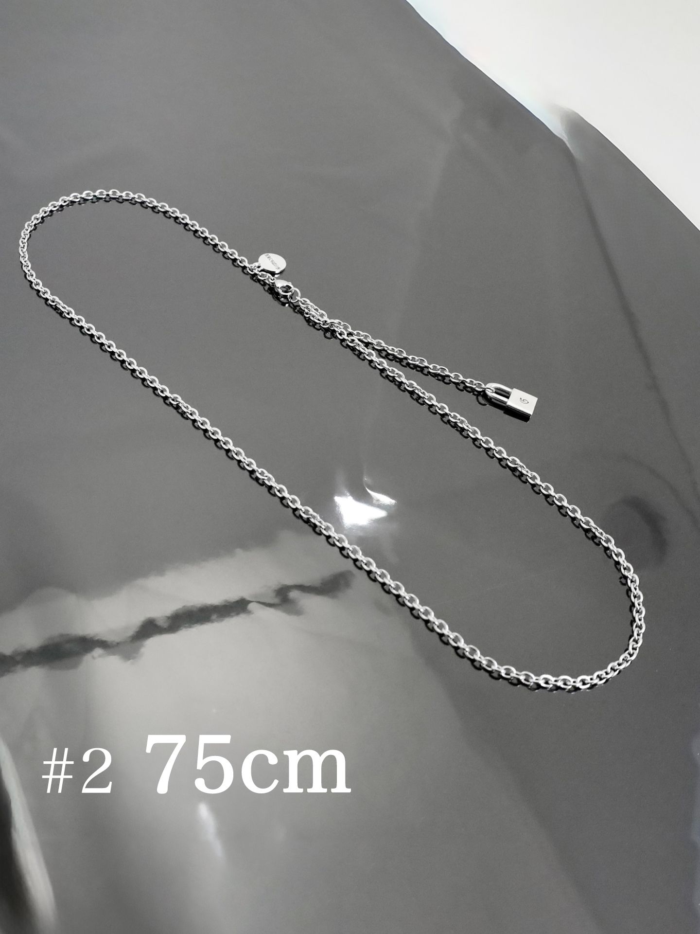 《受注生産》GODSIZE® PADLOCK STAINLESS CHAIN #2 75 / ゴッドサイズ® パドロック ステンレスチェーン #2 75 / 注文から1～2週間後入荷予定