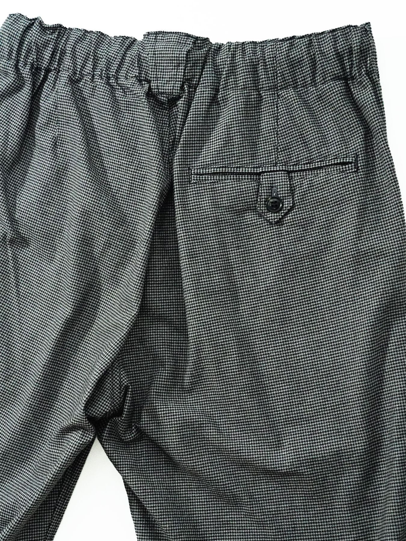 【予約品 6月2日(月) AM10時 締切】ZEUSSTRETCH / ワイドトラウザーズ / 千鳥グレー