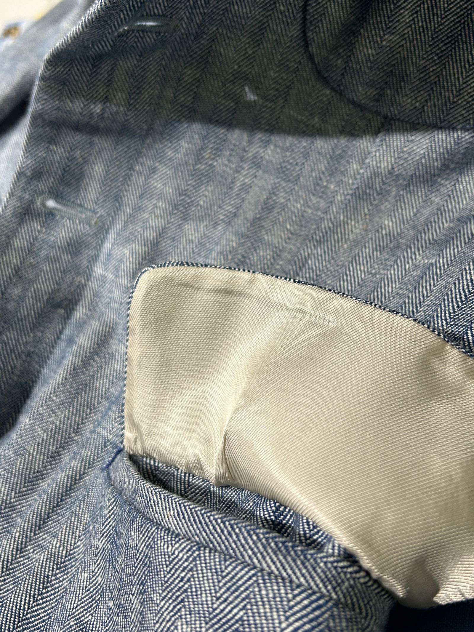 テーラーメイドジャケットつなぎ ヘリンボーン1点物 /アレフルード +CAPサービス