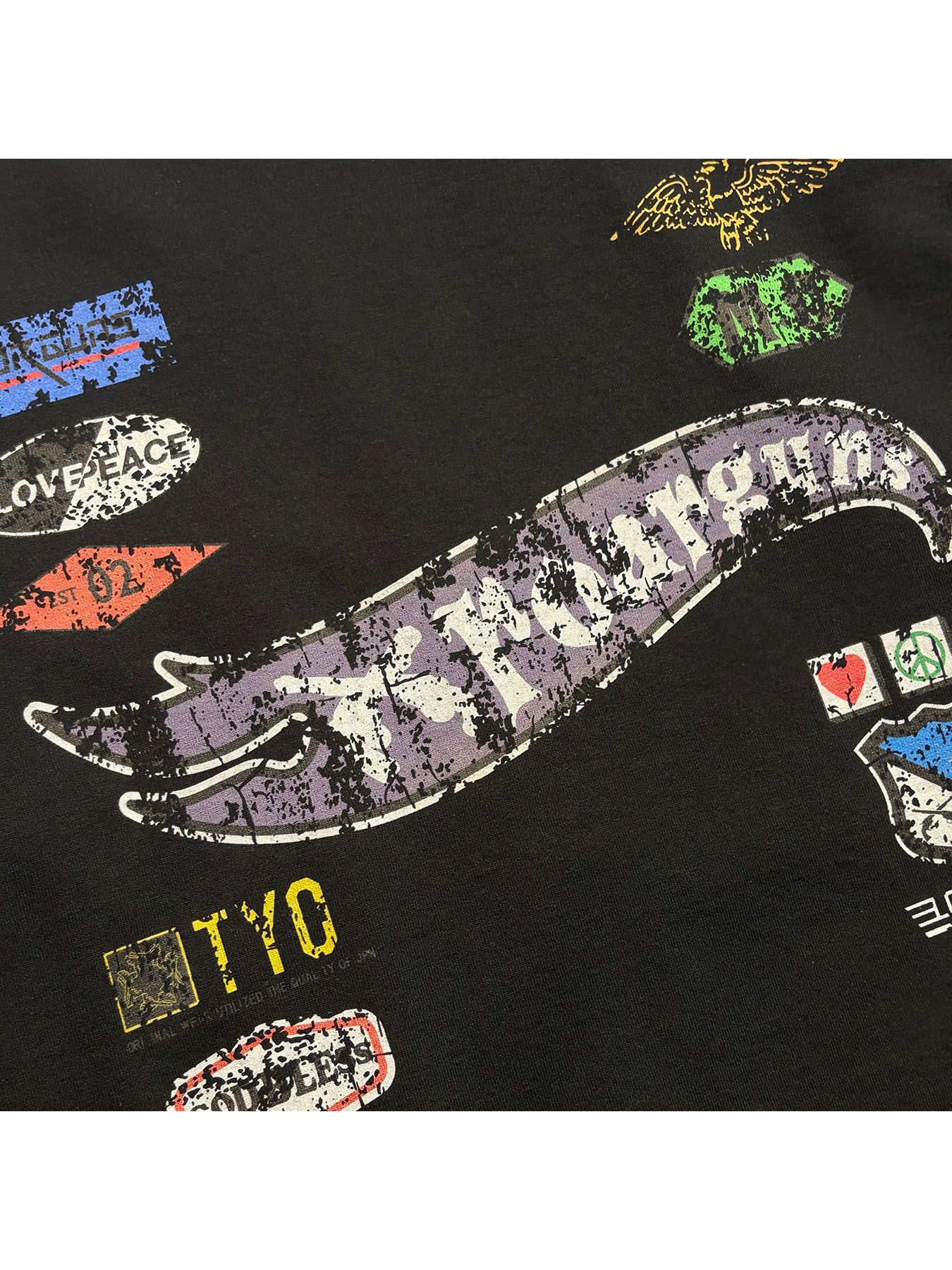 【予約品 3月9日(月) 18:00 締切】INKJET PRINT SWAET / インクジェットプリント スウェット / ブラック