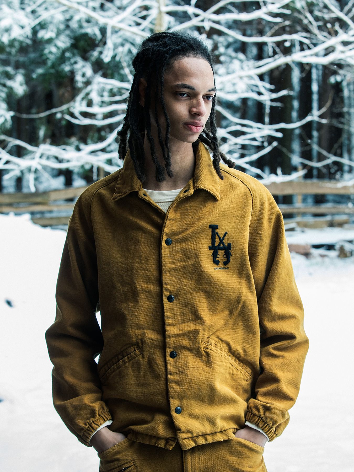 【予約品 3月9日(月) 18:00 締切】LA OXFORD JKT / LA オックスフォード コーチジャケット / マスタード