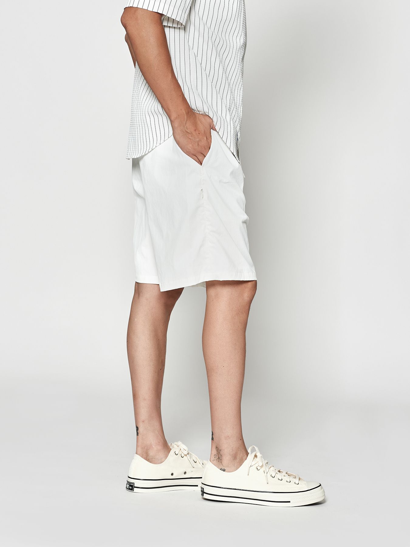 【予約品 10月9日(木) 締切】muta Ventilation Shorts / ショートパンツ / ホワイト【Acanthus × muta MARINE】