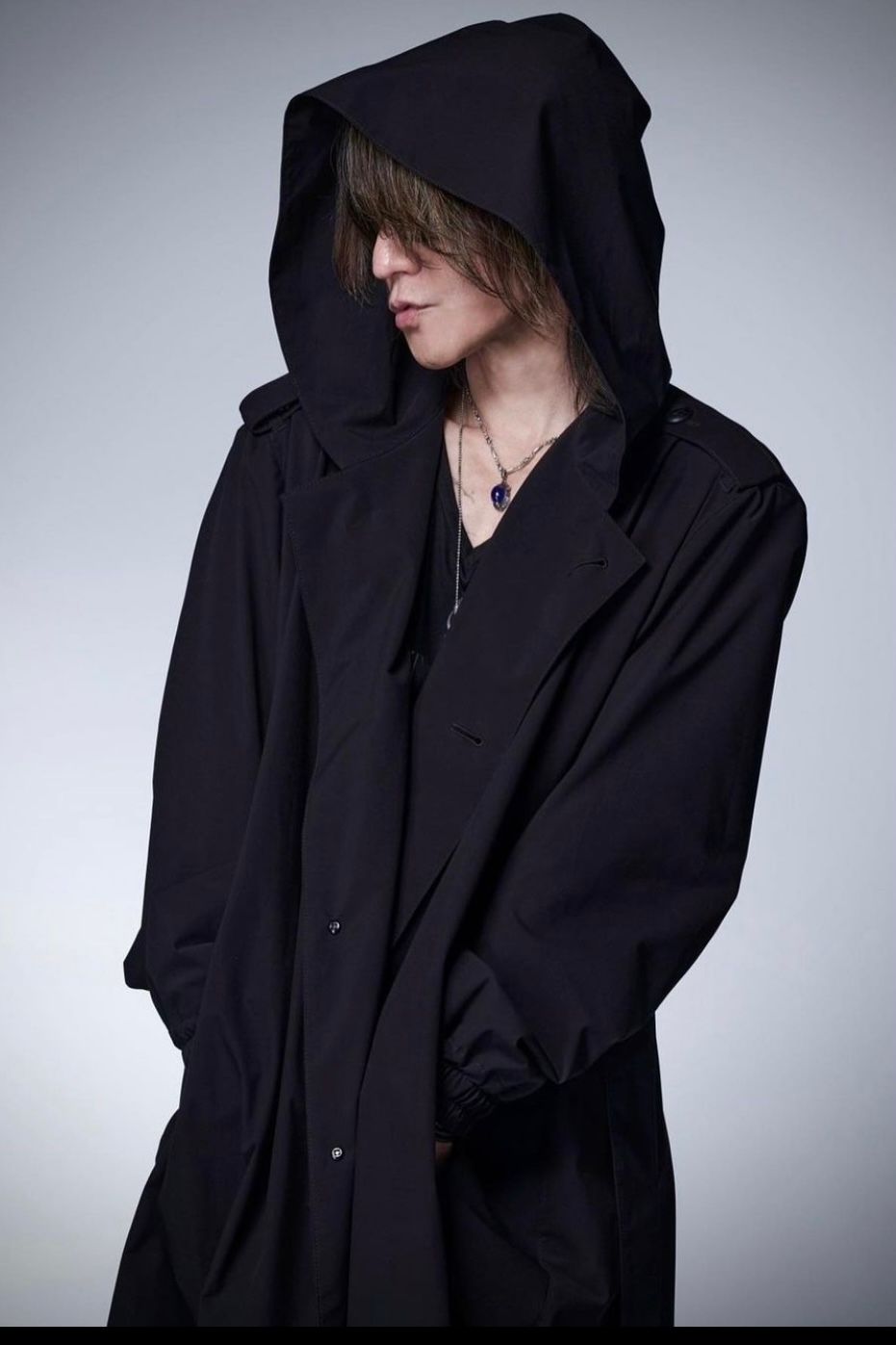 Recycled PEs Oversize Hoodie Coat  / ブラック 【THE ONENESS】