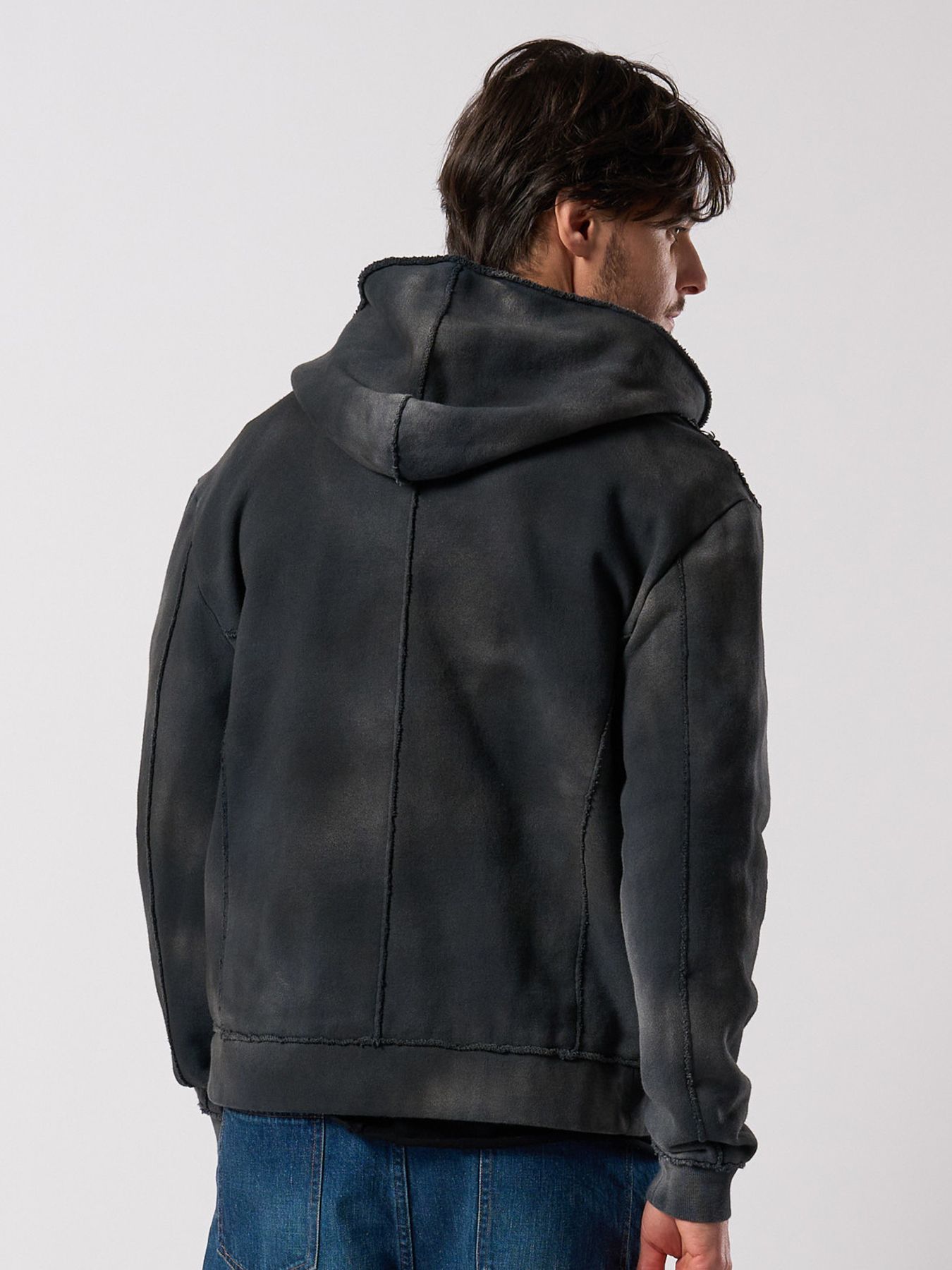 【予約品 4月19日(日) 18時締切】fade zip-up hoodie / フェード ジップアップ フーディー / フェードブラック