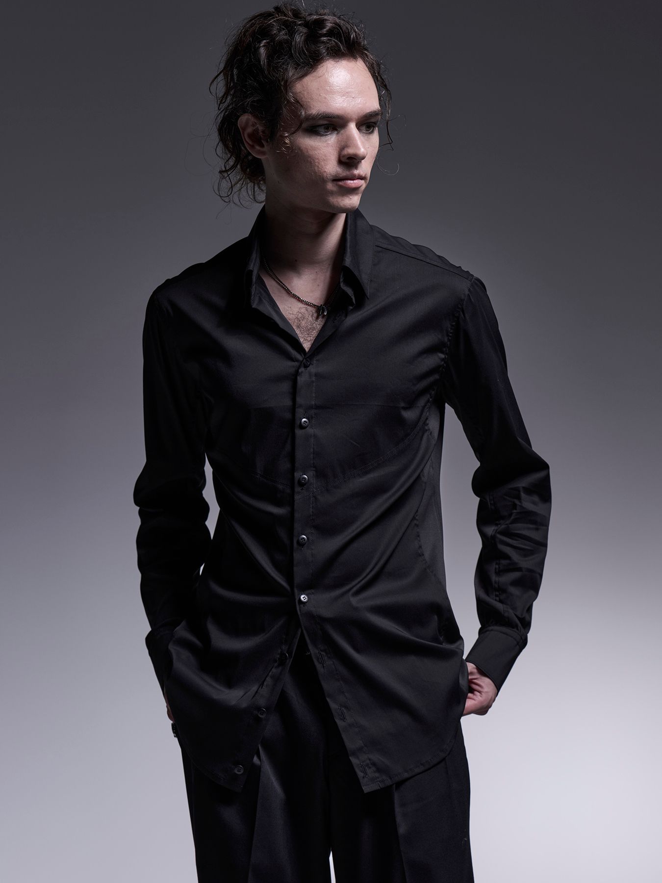 【予約品 7月13日(日) 締切】Side Rib Shirt / サイドリブシャツ / ブラック
