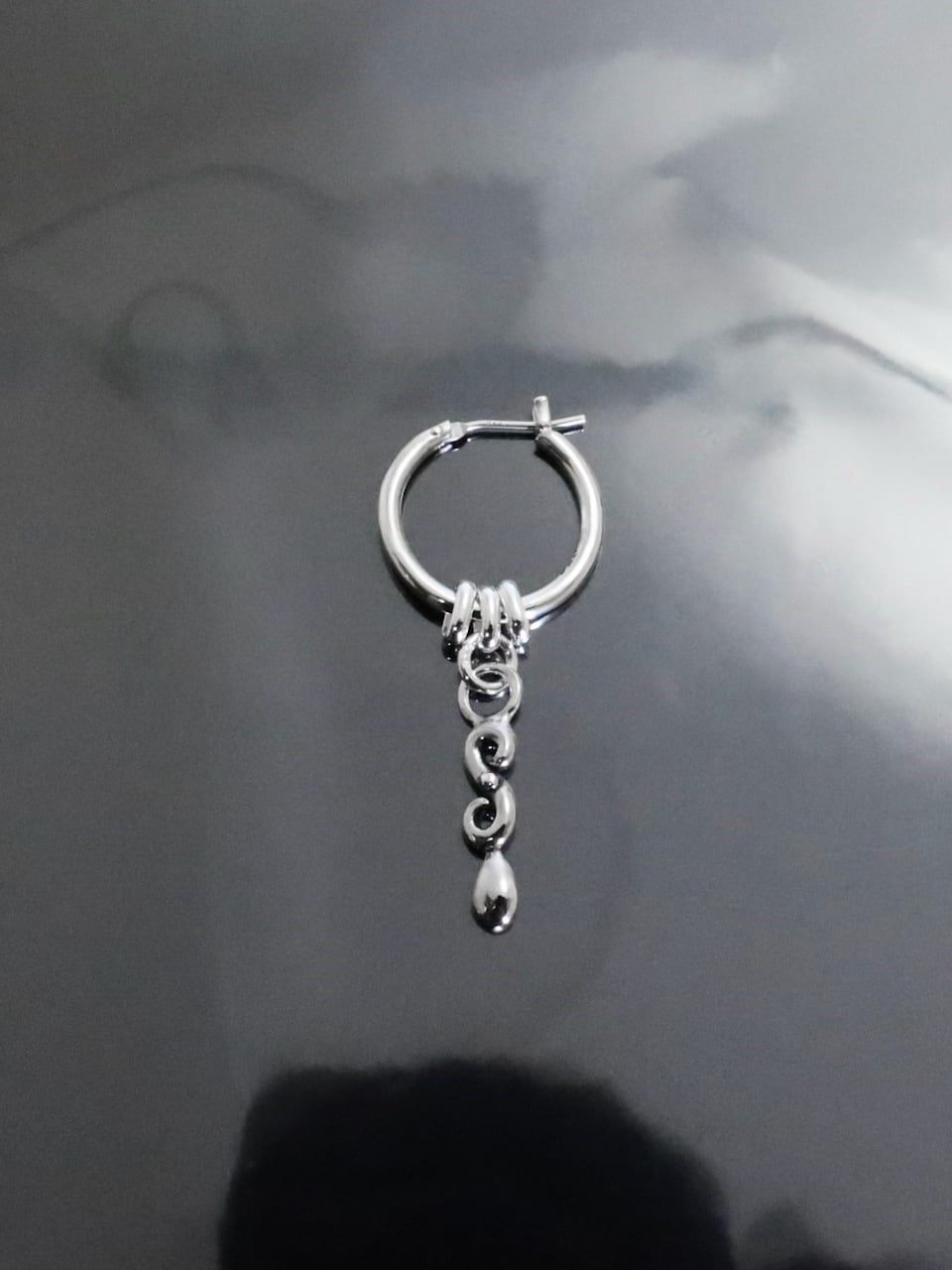 《受注生産》 THIN HOOP [LARGE] with OVAL and TEARDROP /シンフープ L ウィズ オーバル&ティアドロップ / 注文から2～3週間後入荷予定