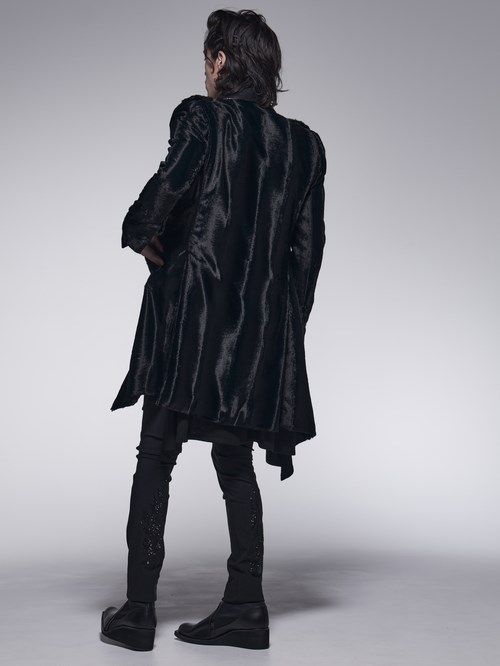 《予約品》 LongPeackedJacket / ロングジャケット / ブラック 【kiryuyrik】 10月以降入荷予定