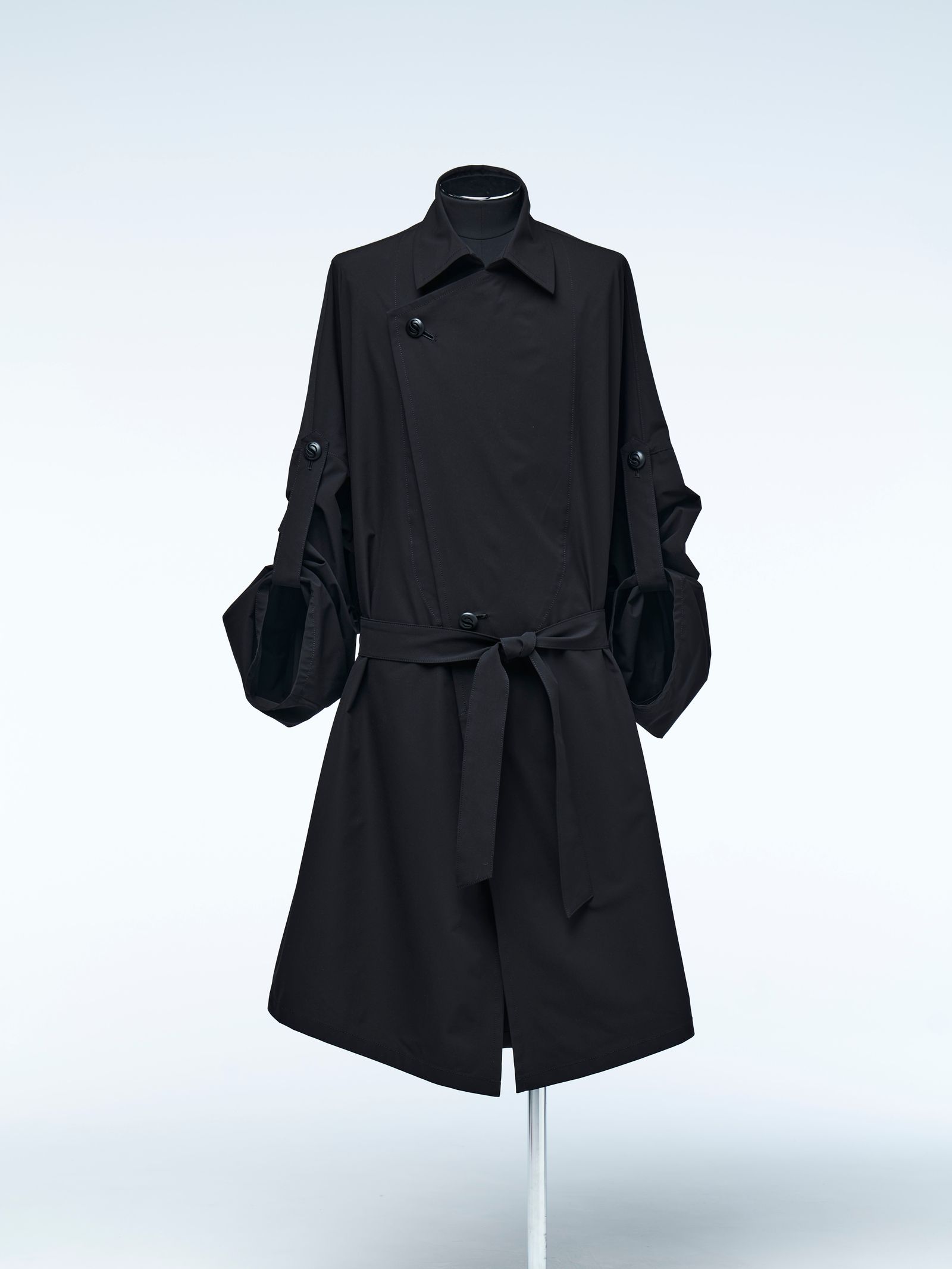 《予約品4月23日18時締め》 HAORI-TrenchCollar / カーディガン  / ブラック 【THE ONENESS】 7月中入荷予定