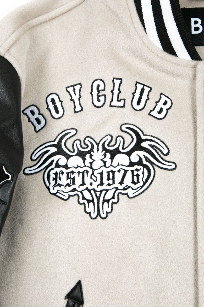 BOY LONDON - EMBROIDERY PATCH STADIUM JACKET / グレー 【BOY LONDON