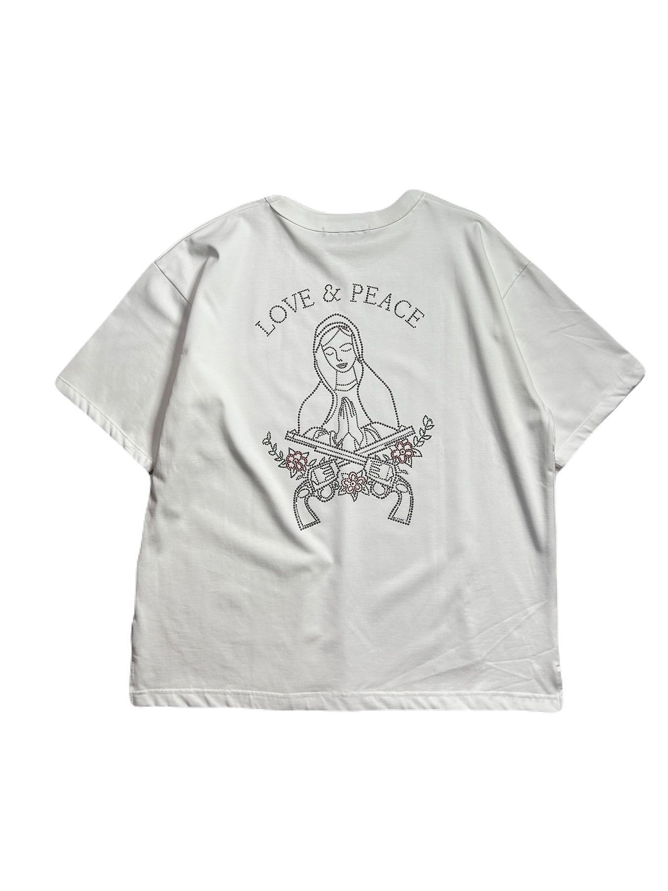 【予約品 8月10日(日) 締切 】MARIA METAL S/S T / マリア メタル Tシャツ / クリスタル メタル ホワイト