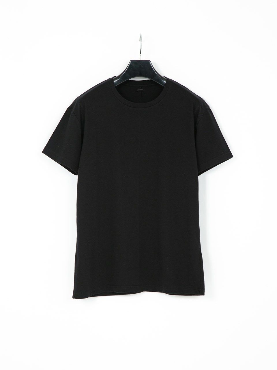 30/- ナチュラルソフト天竺 クルーネック T シャツ / Neck T-shirt / ブラック 【STRUM】