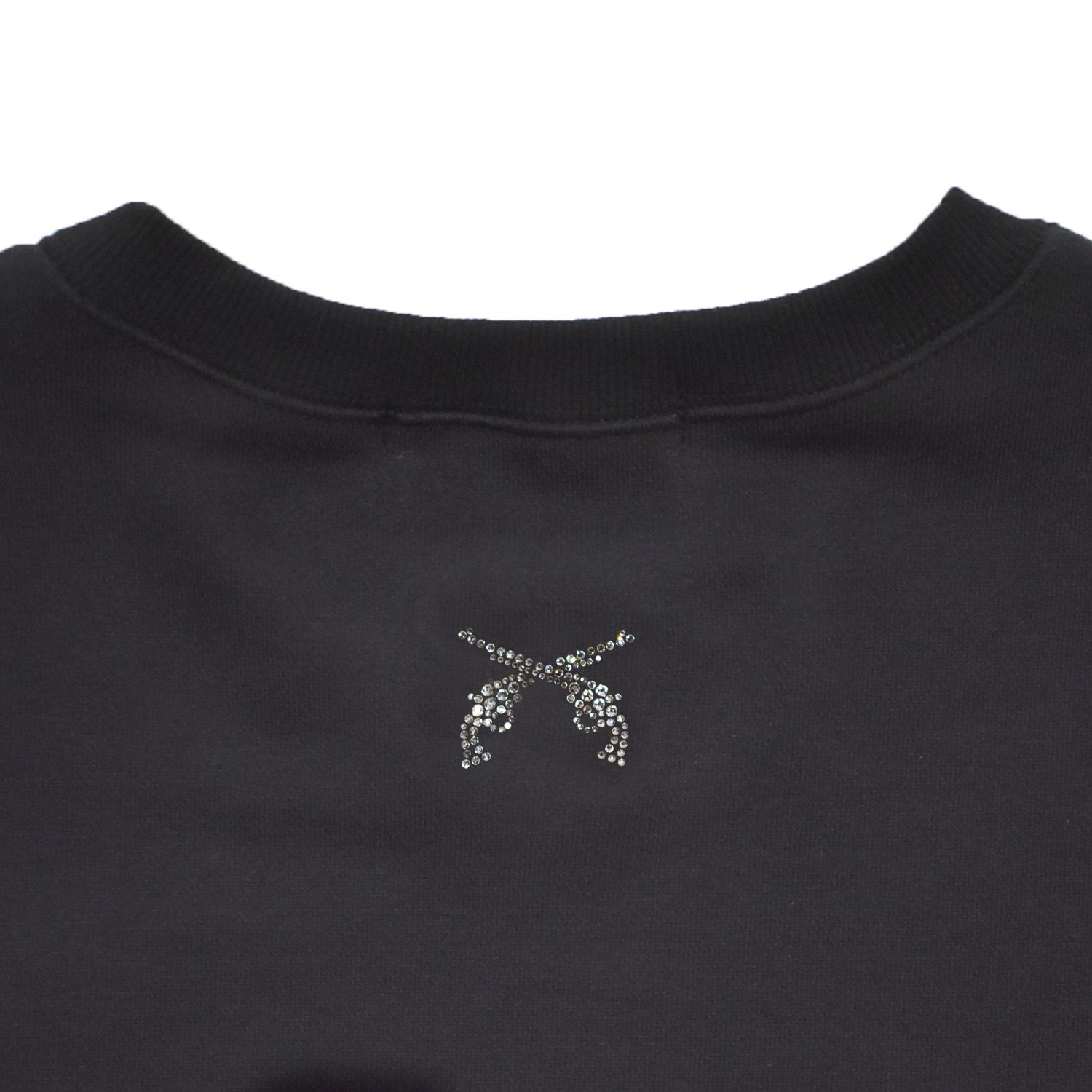 《予約品3月27日 23時55分締め》 SLIT CREWNECK CRY  / スウェット / ブラック  【roarguns 】8月中入荷予定