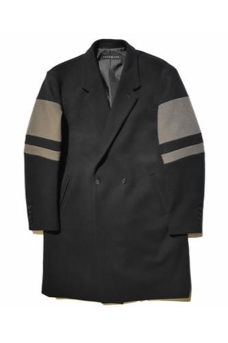 S100'S MELTON COAT コート / BLACK 【roarguns】