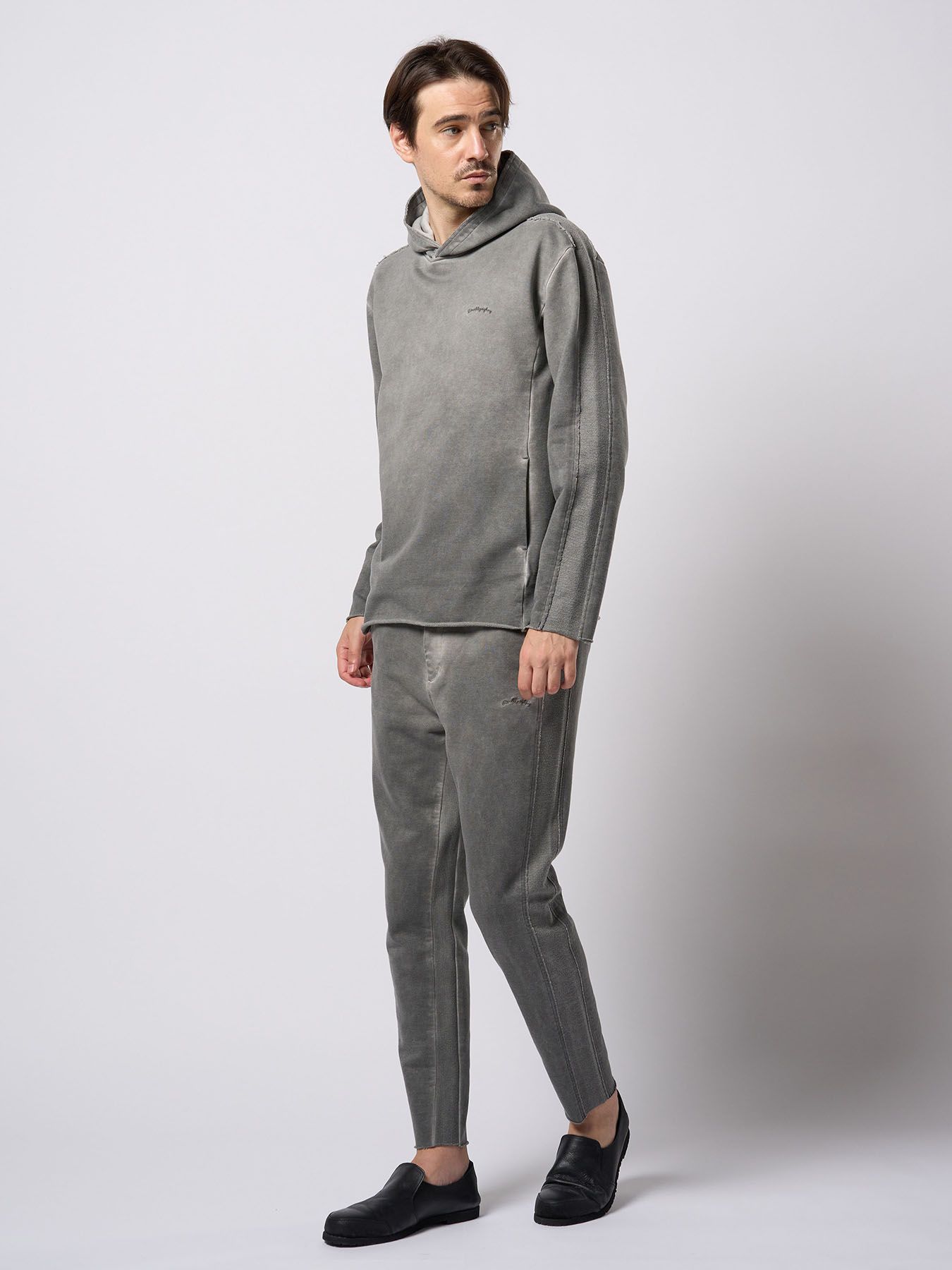 【予約品 9月23日(火) 締切】cut-off pull parker / カットオフ プルパーカー / ダークグレー
