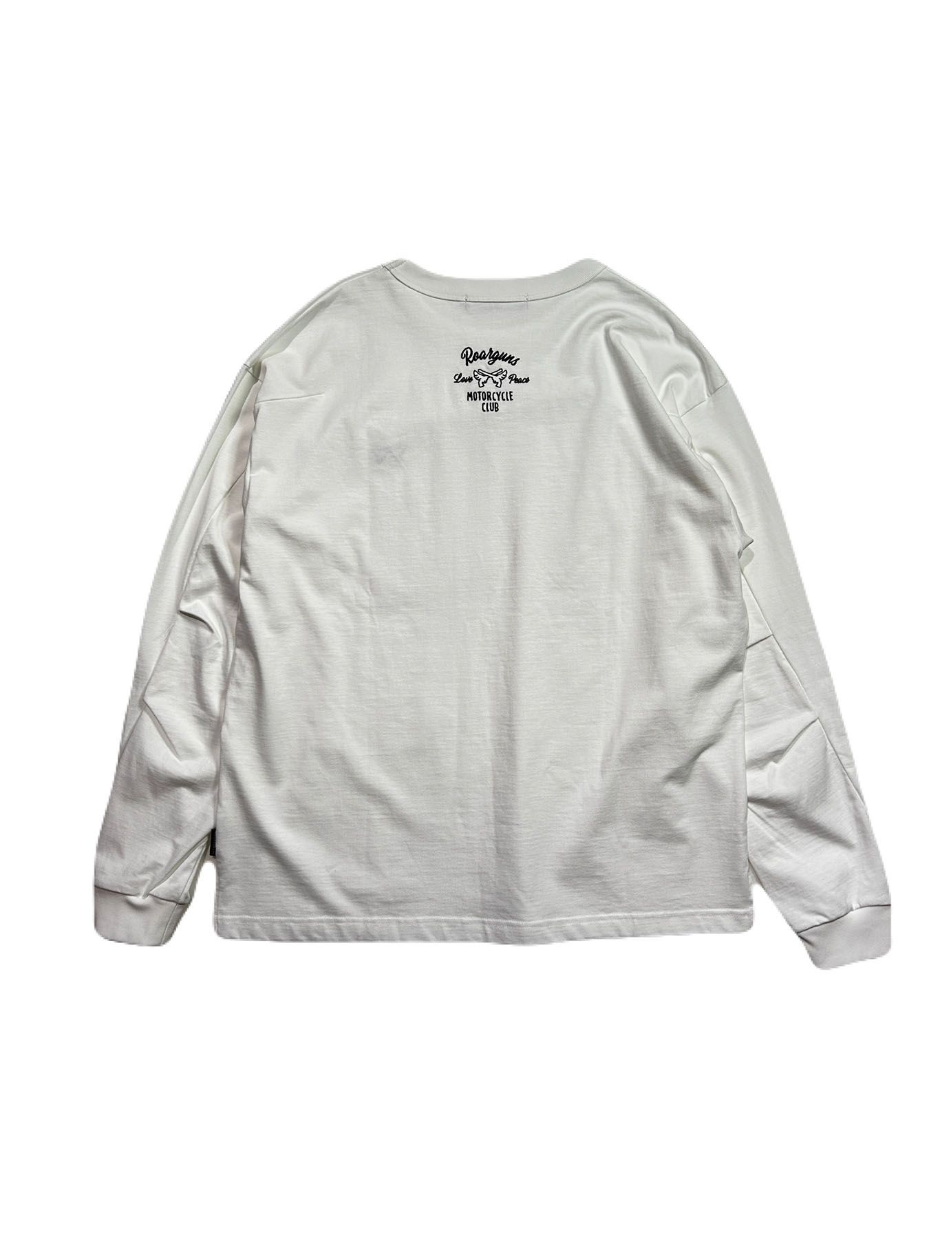 【予約品 8月10日(日) 締切 】WING EMB L/S T / ウイングエンブロイダリー ロングスリーブ Tシャツ / ホワイト