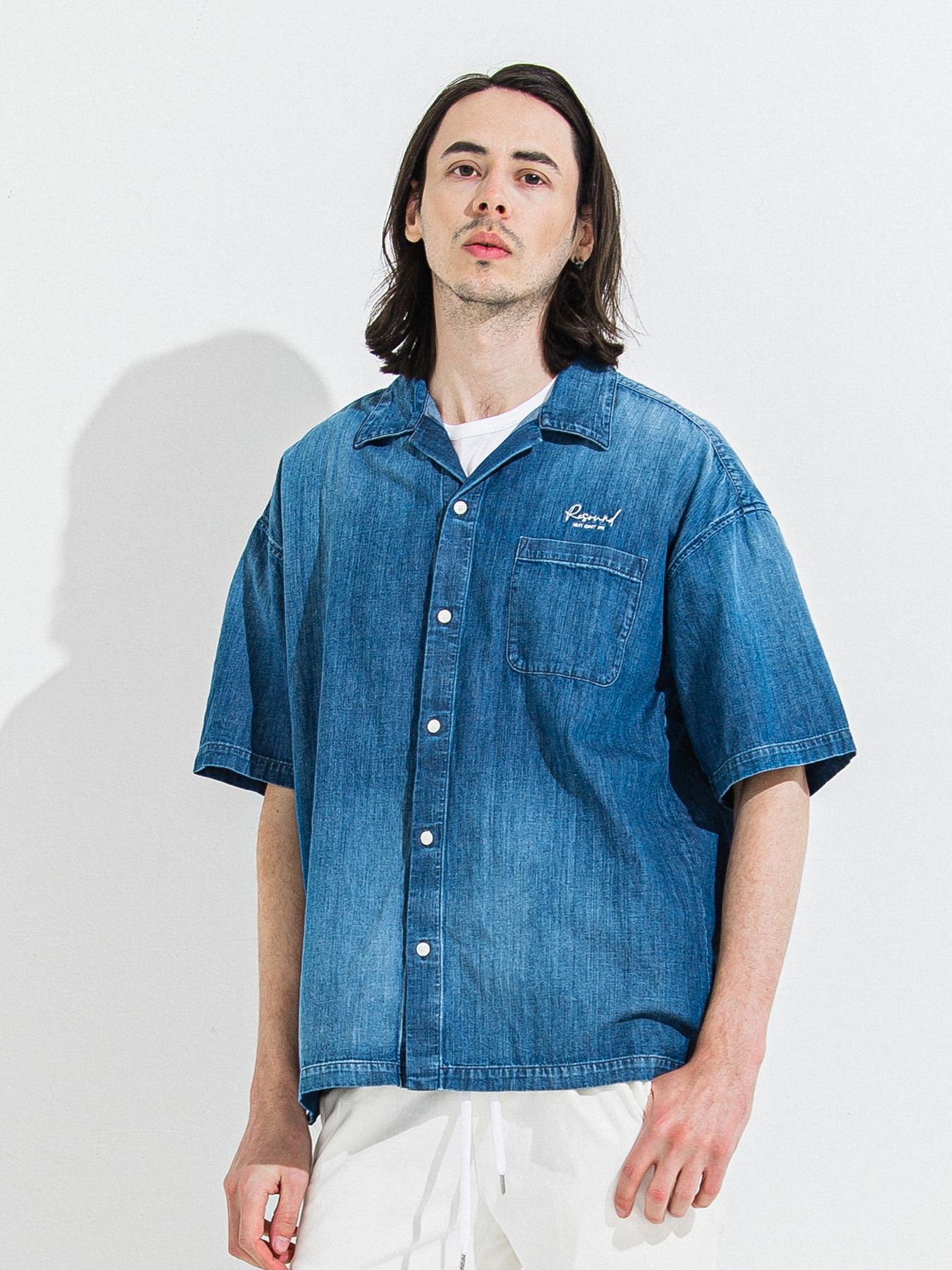 【予約品 】ZACK HALF DENIM SHIRT / ザックハーフスリーブデニムシャツ / ダークインディゴ