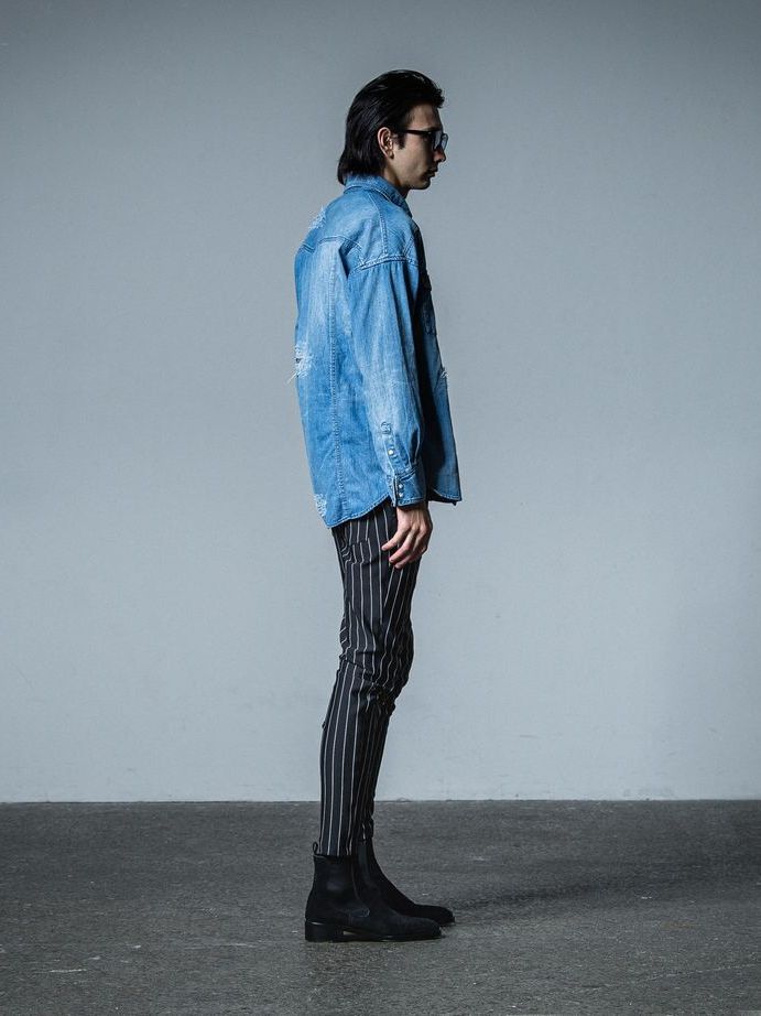 《予約品》 JAMES OVER DUNGAREE SHIRT  / オーバーウエスタンシャツ / インディゴクラッシュ