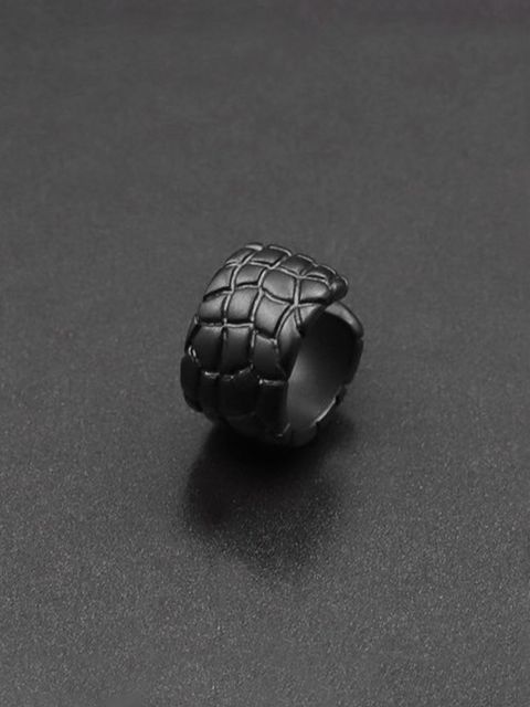 【予約品 9月23日(火) 締切】IVXLCDM ×wjk  croco pattern ear cuff / クロコパターン イヤーカフ / ブラックコーティング