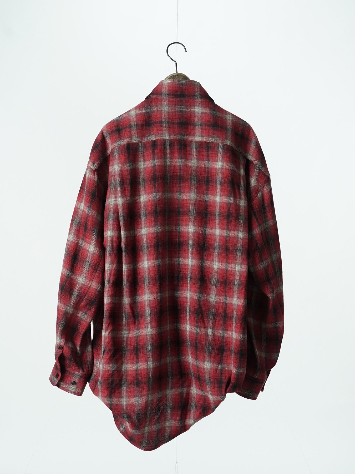 【予約品 5月27日(水) 締切】DOUBLE-SHIRTS / レイヤードシャツ / レッド系