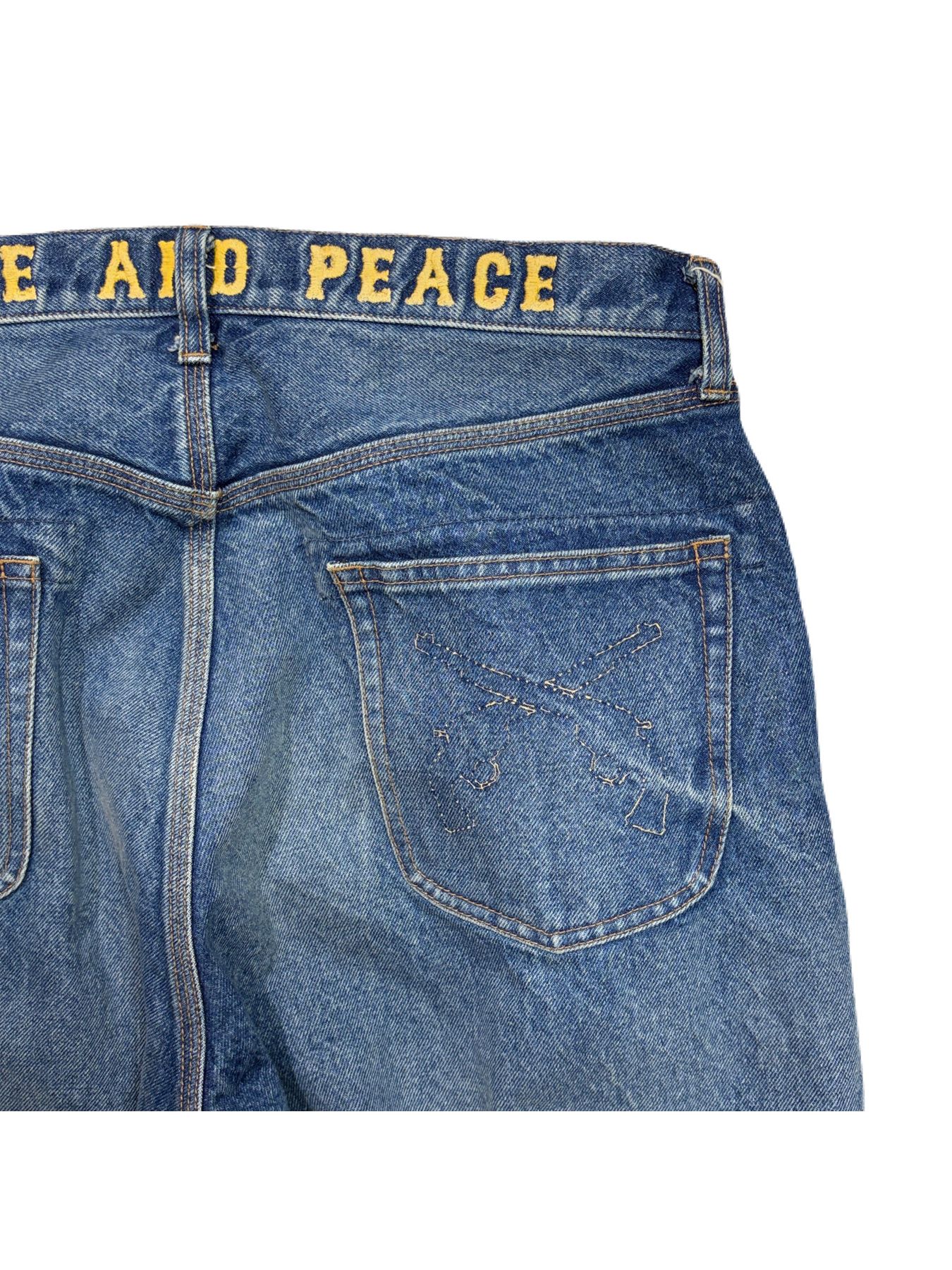 【予約品 3月9日(月) 18:00 締切】VIN/DEN/STR USE/BASIC / USED加工 ヴィンテージ ストレート デニム パンツ / ブルー