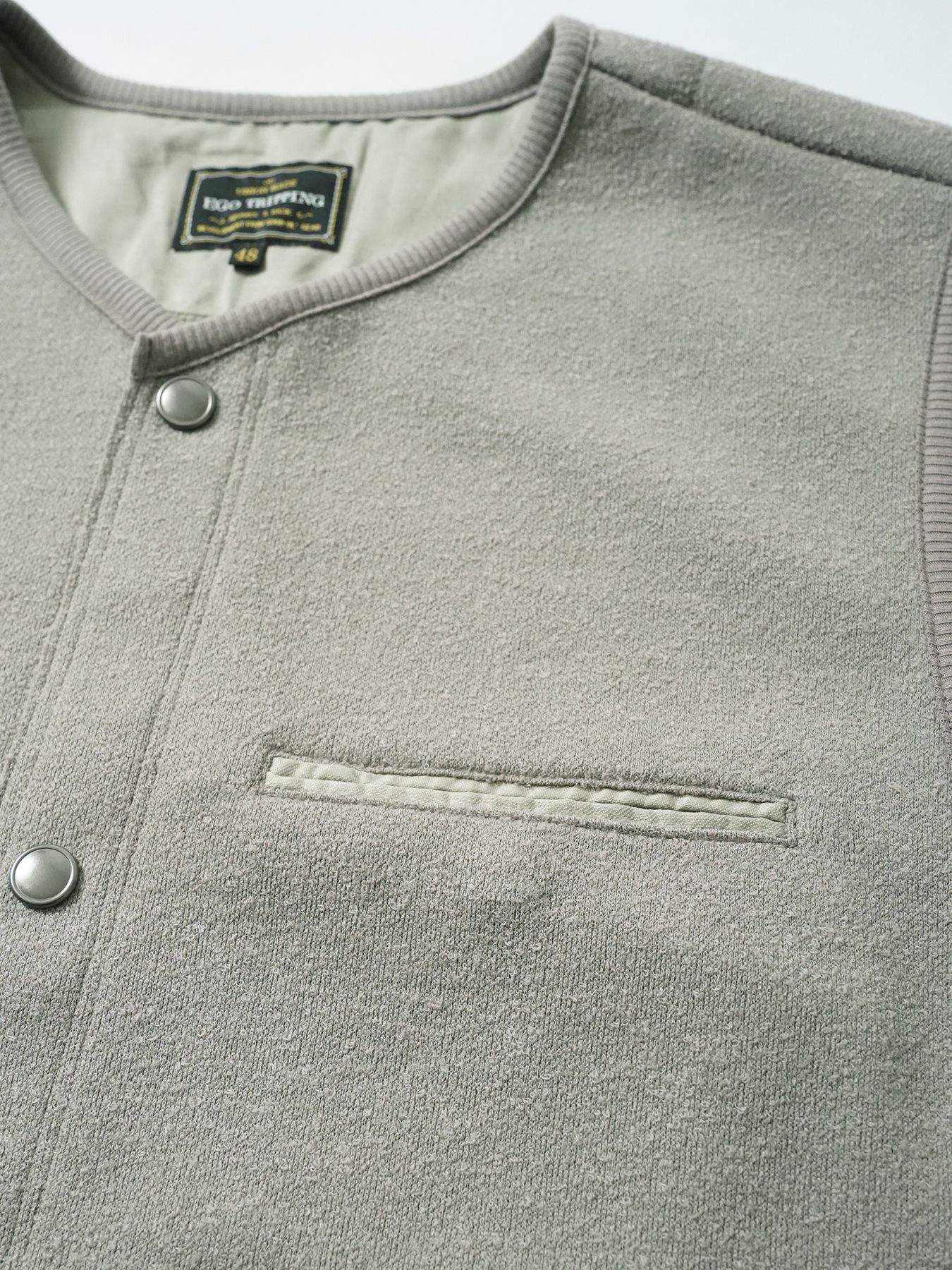 【予約品 5月27日(水) 締切】BOUCLE-VEST / ウール混ブークレー ベスト / ベージュ