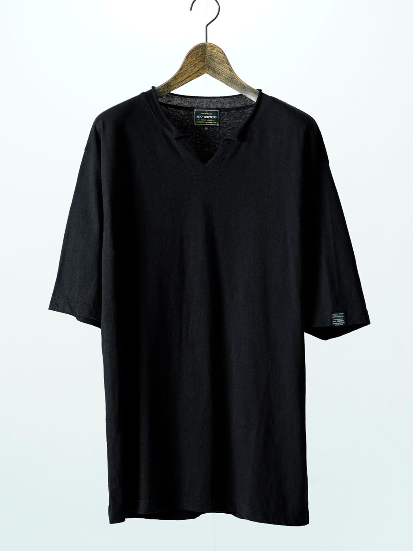 【予約品 11月9日(月) 締切】ALTNECKTEE / 変形ネックTシャツ / ブラック
