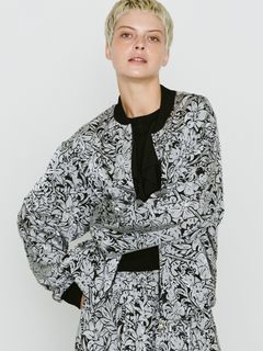 【予約品 8月10日(日) 締切 】WOMENS FLOWER OPAL JACKET / フラワーオパール ジャケット / グレー