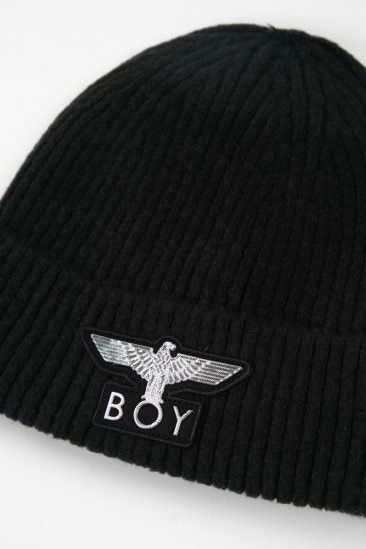 BOY EAGLE BEANIE / BLACK 【BOY LONDON】