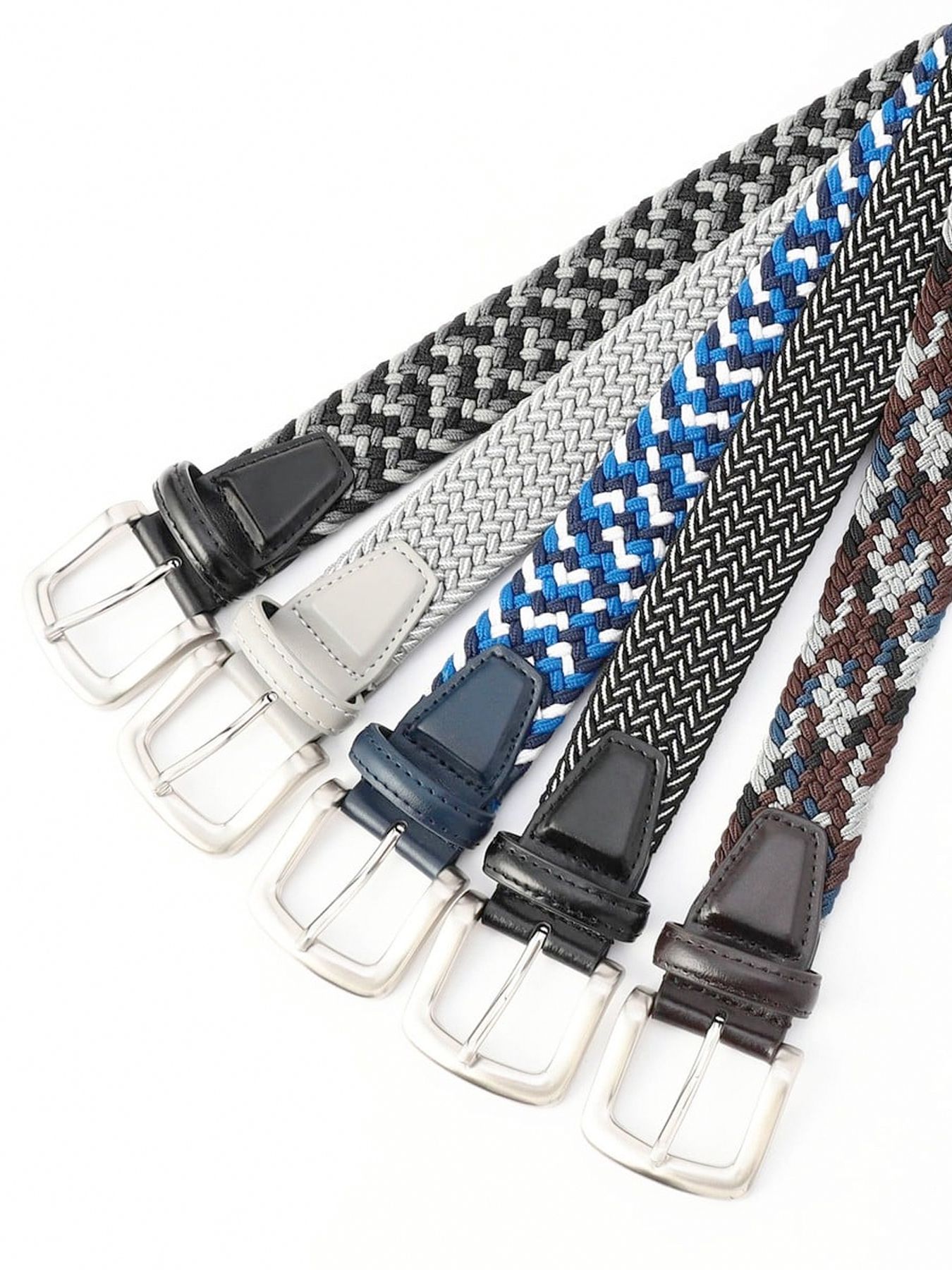 ゴムメッシュベルト / ブラック 【NICOLE CLUB FOR MEN】