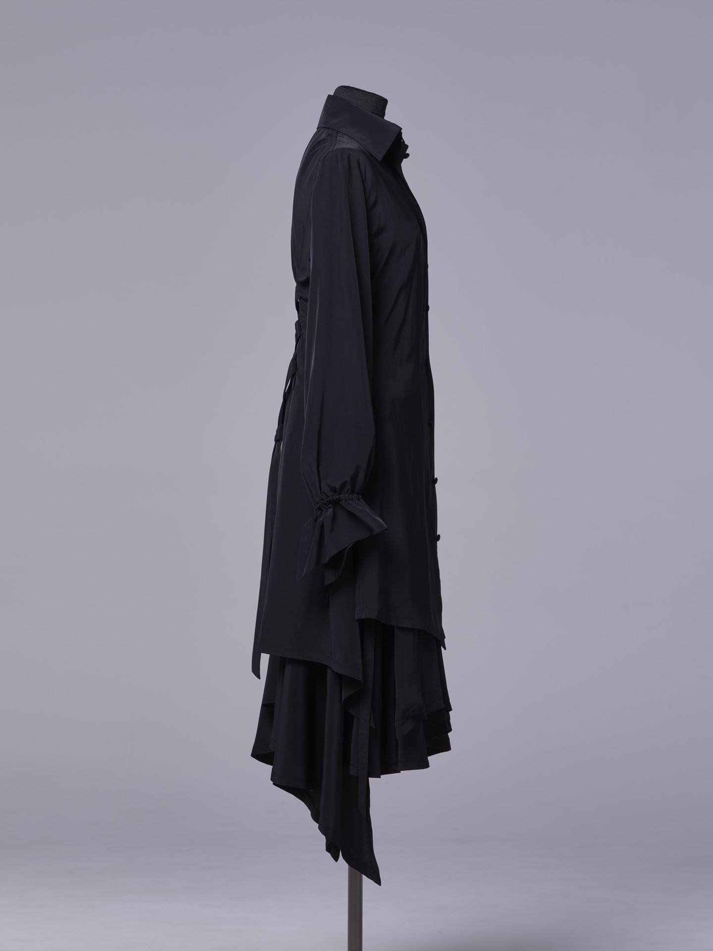 《予約品11月4日 》 LaceUpShirt / レースアップシャツ / ブラック
