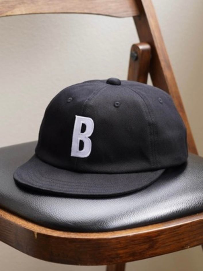 Bridge Cap”TYPE3 BRIDGE WAPPEN”/ブリッジキャップ”タイプ3ブリッジ Bワッペン”BLACK【Mighty Shine】