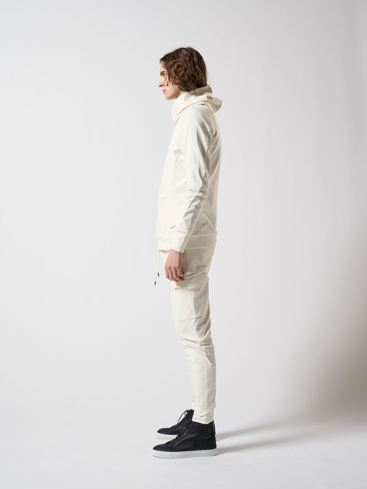 【予約品】 overlap hoodie / パーカー / ホワイト