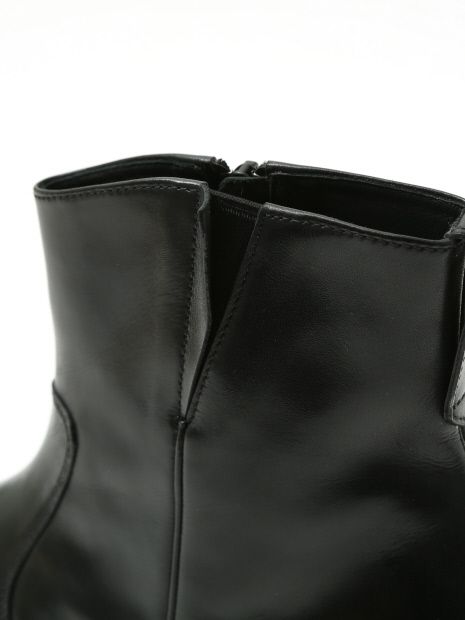 サイドゴア ジップブーツ ブラック 4cmヒール【5351 POUR LES HOMMES】