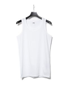 【予約品 10月12日(日) 締切】Natural Soft Cotton Tank Top / 30/-ナチュラルソフト天竺 タンクトップ / ホワイト