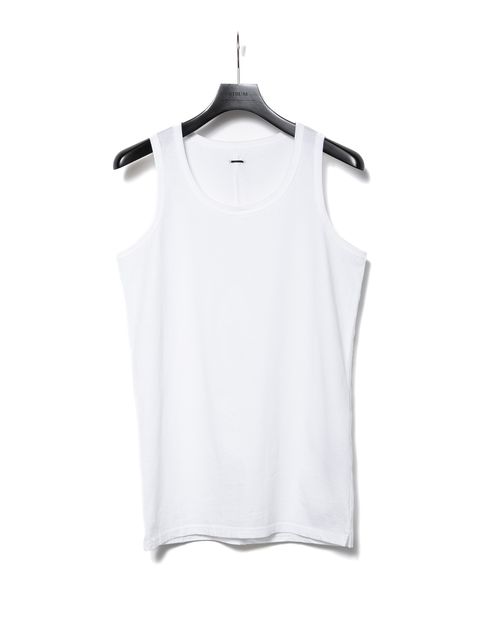 【予約品 10月13日(月) 締切】Natural Soft Cotton Tank Top / 30/-ナチュラルソフト天竺 タンクトップ / ホワイト