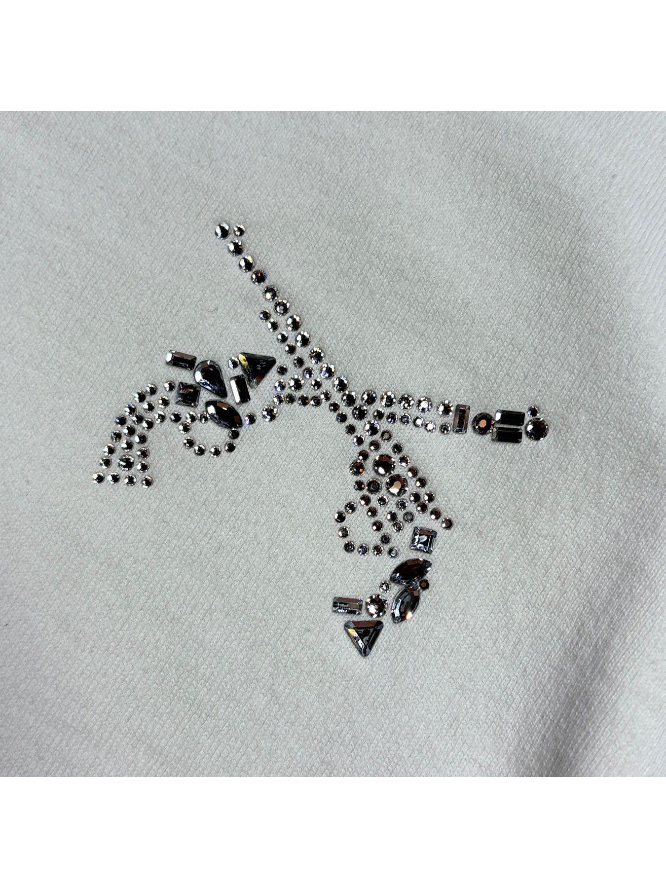 【予約品 3月9日(月) 18:00 締切】MOSAIC CROSSGUN T / クリスタル モザイク クロスガン Tシャツ / ホワイト