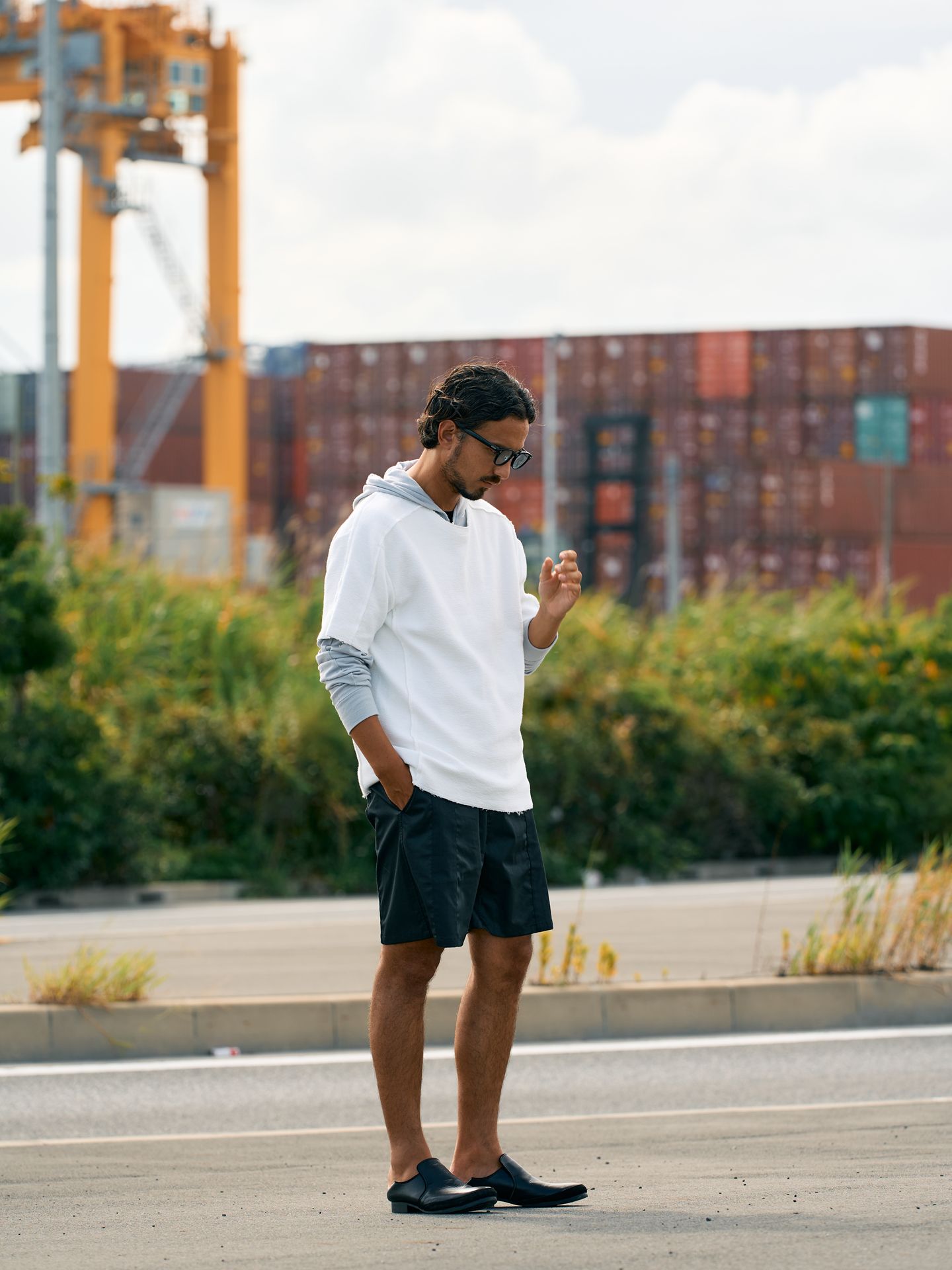 【予約品9月19日 10時締め】 soft leather slip-on / レザースリッポン / ブラック