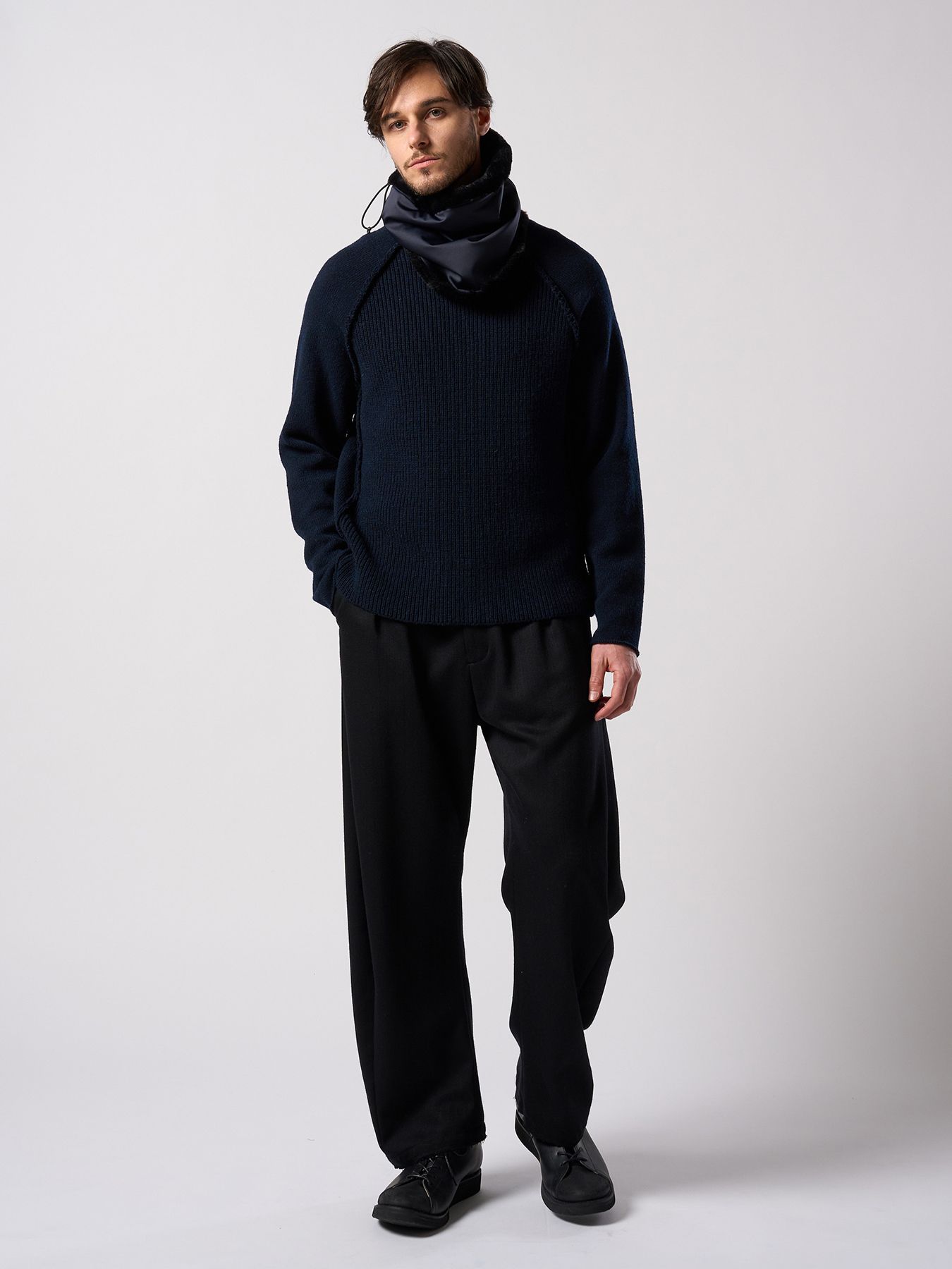 【予約品 4月19日(日) 18時締切】combi neck warmer / コンビネックウォーマー / ネイビー