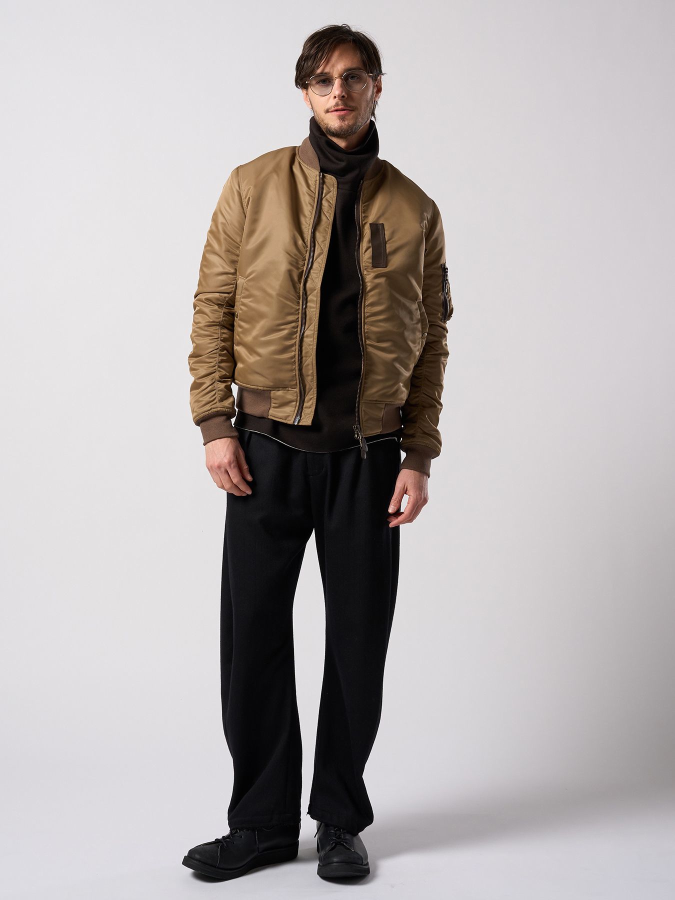 【予約品 4月19日(日) 18時締切】back boa cut-off highneck / バックボア カットオフ ハイネック/ ブラック