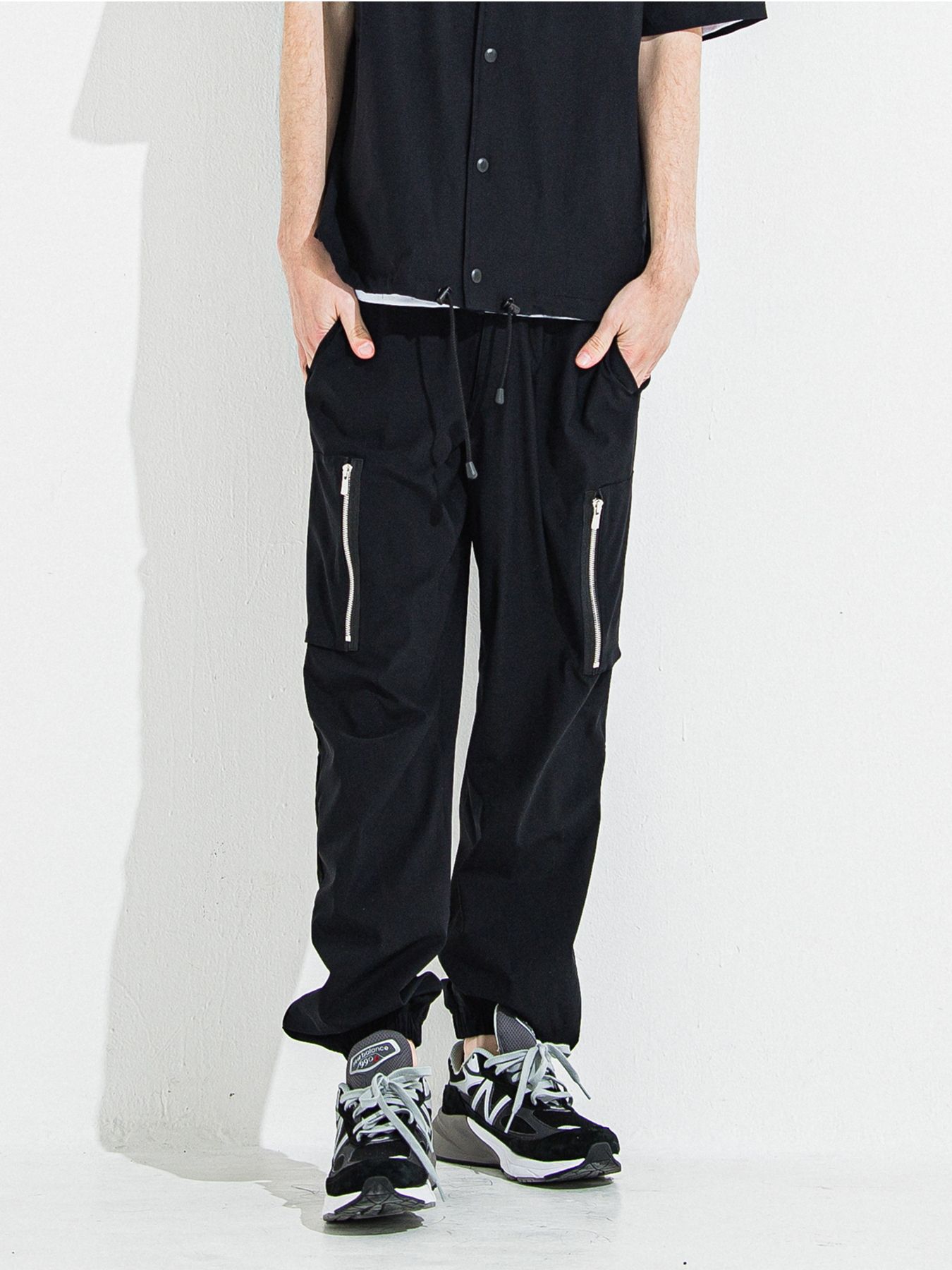 【予約品 】DAVID NYLON CARGO PANTS / デヴィッドナイロンカーゴパンツ / ブラック