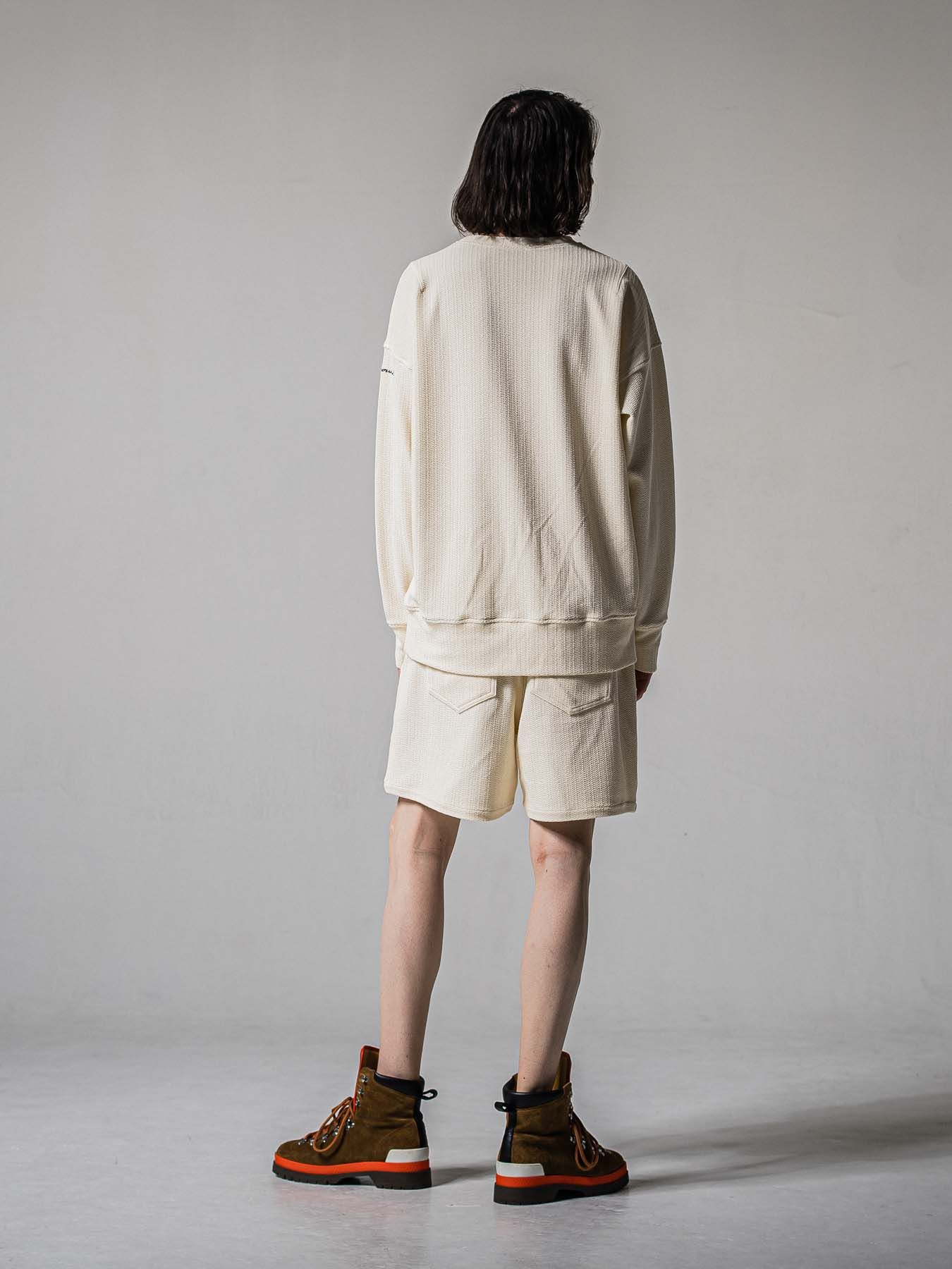 【予約品 11月16日(日) 締切】BLISTER KNIT HALF PT / ブリスターニットハーフパンツ / オフ