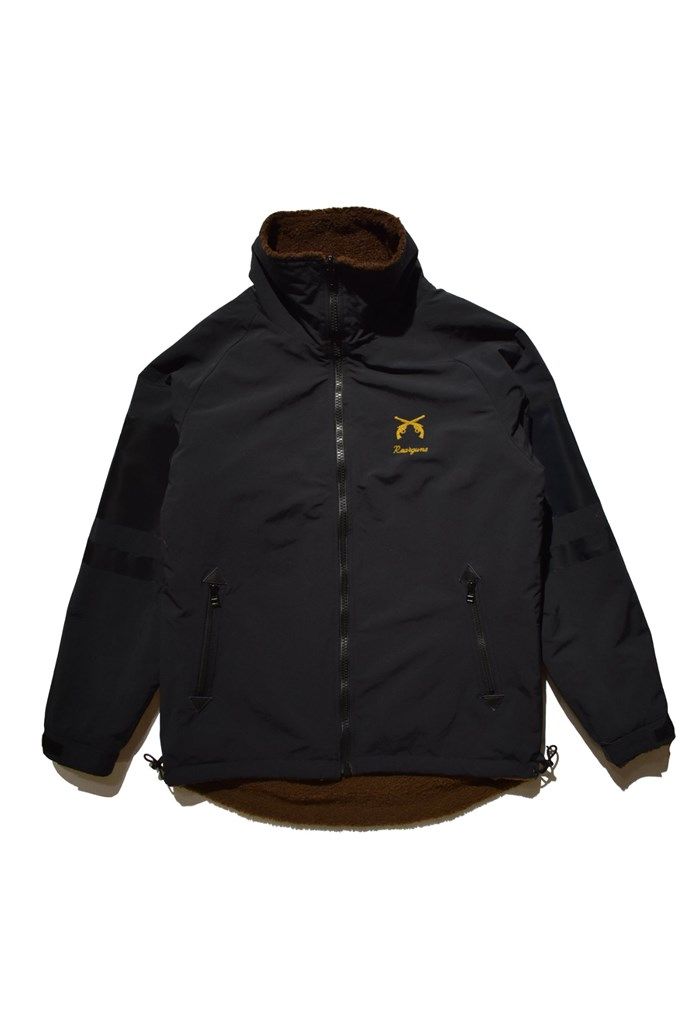 リバーシブルECOPEL FUR REV BZ CR エコファーブルゾン / BROWN ×BLACK【roarguns】