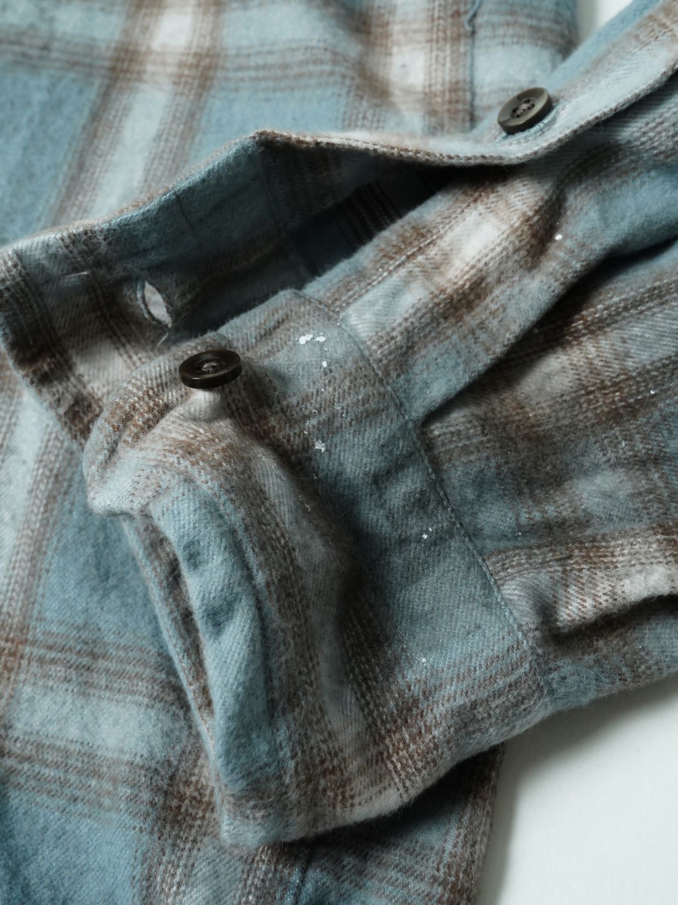 【予約品 7月5日(日) 締切】HAZE FLANNELSHIRTS dirty / フランネルチェックシャツ / ダーティーサックス
