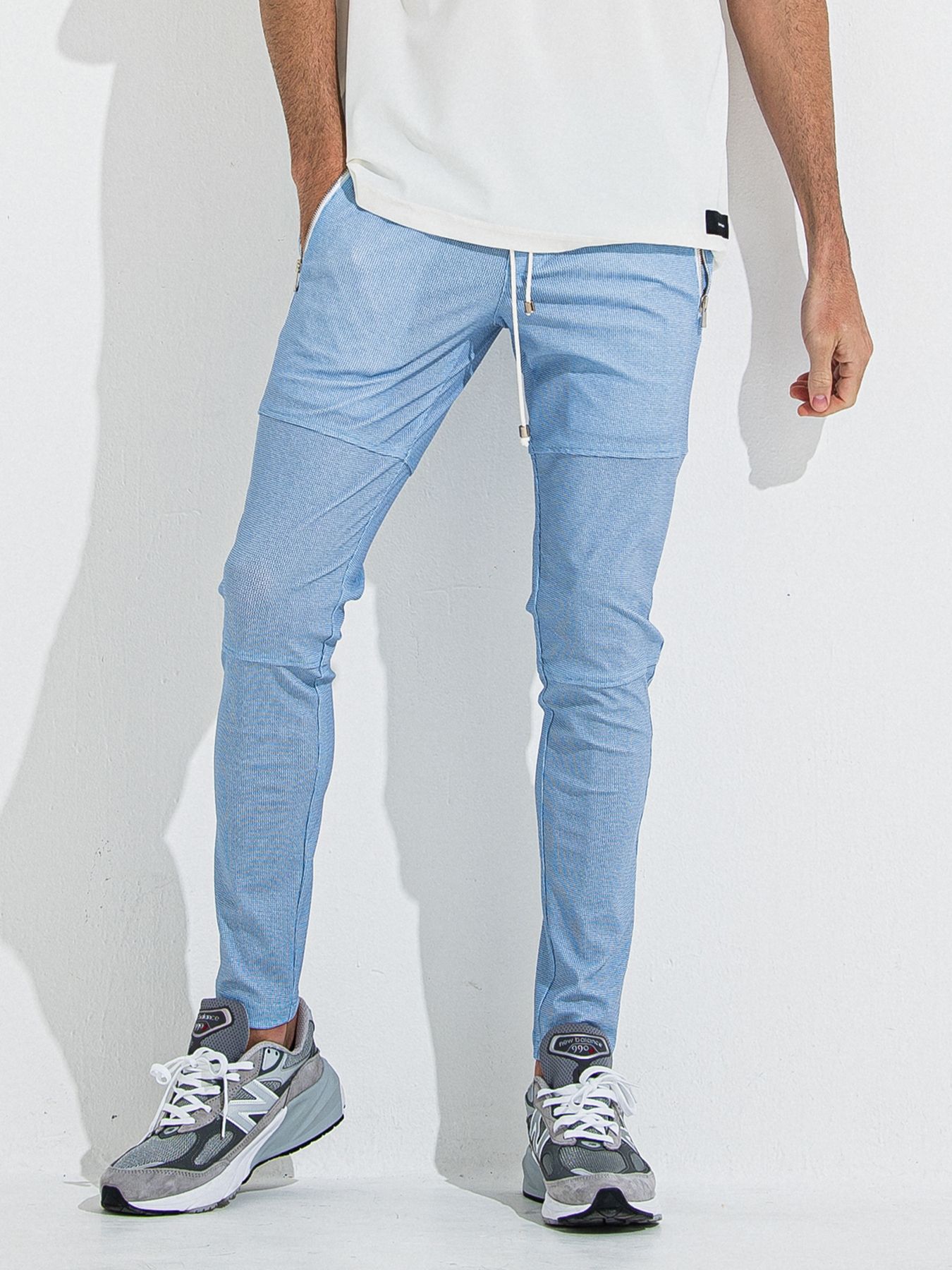 【予約品 】Johnson LINE PT / ジョンソンラインパンツ / チェックサックス